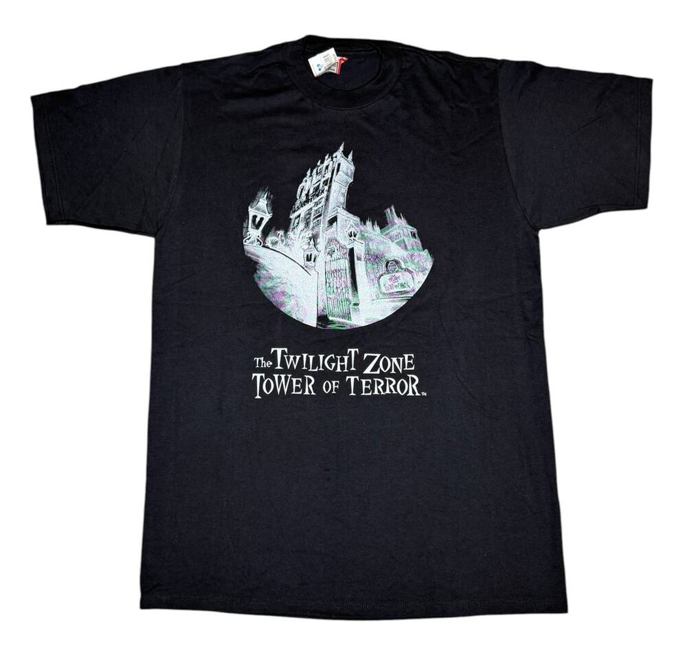 Vintage 90s Disney The Twilight Zone Tower of Terror 2 T-Shirt